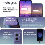 Smartphone Motorola Moto g05-128GB 12GB (4GB RAM + 8GB Ram Boost) e Camera 50MP com AI Bateria de 5200 mAh Tela 6.7" com Superbrilho - Cinza - Imagem 4