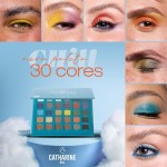 Catharine Hill - Paleta de Sombras 30 Cores | Alta Pigmentação, Longa Duração, Textura Macia, Tons Opacos, Cintilantes e Multiefeitos – Versátil e Completa para Criar Looks Incríveis - Imagem 3
