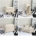 Bolsa transversal estética com lindos alfinetes e ornamentos, bolsa mensageiro de ombro de nylon japonesa Kawaii para mulheres e homens - Imagem 5