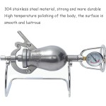 Máquina de pipoca manual, máquina de pipoca de alta pressão de 100 ml, máquina de milho pop tradicional chinesa, mini amplificador de alimentos de canhão manual de aço inoxidável - Imagem 6