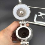 Máquina de pipoca manual, máquina de pipoca de alta pressão de 100 ml, máquina de milho pop tradicional chinesa, mini amplificador de alimentos de canhão manual de aço inoxidável - Imagem 7