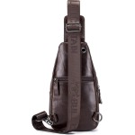 Henniu Bolsa tiracolo masculina de couro à prova d'água bolsa transversal no peito mochila para caminhadas ciclismo montanhismo viagens - Imagem 9