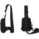 Mini Bag Bolsa Transversal Tiracolo Pochete De Ombro Ant Furto Unisex Impermeável Resistente Zípe e Alça Ajustável - Imagem 4
