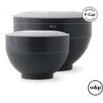 W&P Máquina de fazer pipoca de silicone para micro-ondas | Preta | Tigela dobrável com medição embutida, BPA, ecológica, sem desperdício, 9,3 xícaras de pipoca - Imagem 6