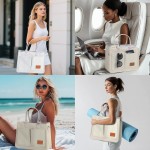 Bolsa feminina grande de lona, bolsa transversal, bolsa de ombro - Imagem 8