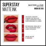 Maybelline SuperStay Matte Ink Batom Líquido Matte Longa Duração 16H com Aplicador Preciso, Não Transfere e Cor Intensa, Acabamento Matte Confortável, Cor 10 Dreamer Rosa Nude, 5ml - Imagem 4