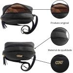 Bolsa Feminina Alça Transversal Ajustável Tira colo De Lado - Imagem 6
