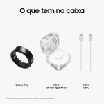 Samsung Galaxy Ring Tamanho 7, Monitor de treino, rastreador de sono, bateria de até 7 dias, Material em titânio - Titânio Preto - Imagem 16