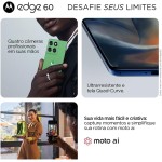 Smartphone Motorola Edge 60 5G - 512GB 24GB (12GB RAM+12GB Ram Boost) Tela Quad-Curve moto AI 50MP Sony Camera ultrarresistencia militar IP68 + IP69 - Verde - Imagem 5