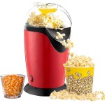 Pipoqueira Elétrica de Ar Quente, Vermelha e Preta, 28cm de Altura, Preparo em 3 Minutos, Sem Óleo, 1200W, 127V - Imagem 5