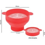 Pipoqueira de Silicone Microondas Pipoca Sem Óleo Saudável - Imagem 4