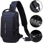 Bolsa Pochete Anti Furto Transversal Couro Ombro Impermeável - Imagem 4