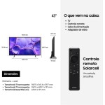 Smart TV 43" Crystal UHD 4K U8600F 2025 + Soundbar B400F/ZD - Imagem 4