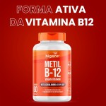 Metil B-12 Vegan Vitamin Metilcobalamina 414% VD, 60 cápsulas, Biogens - Imagem 3