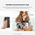 SAMSUNG Capa para celular Galaxy S23 com aderência de silicone, capa protetora com textura suave e sedosa, alça destacável, versão dos EUA, EF-GS911TWEGUS, branca - Imagem 3