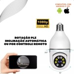 Câmera Segurança IP Lâmpada WiFi Full HD 1080p com Visão Noturna Infravermelho 1080P, Yoosee, Bivolt, Detecção de Movimento, Áudio Bidirecional, Prova D'água Giratória - Imagem 4