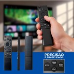 Controle Remoto Compatível Samsung para Smart TV — Teclas de Atalho para Netflix, Prime Video e + 2 - Funciona em Modelos 4K, QLED, Crystal, Neo QLED e OLED — Não Precisa Configurar - Imagem 5