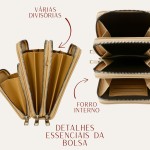 Kit Bolsa Carteira Porta Celular Alça Transversal Tiracolo QUBCCUM - Imagem 5