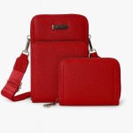 Kit Bolsa Carteira Porta Celular Alça Transversal Tiracolo QUBCCUM - Imagem 7