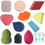 Kit 11 Esponjas Facial Para Maquiagem Multifuncional + 1 Suporte - Imagem 2