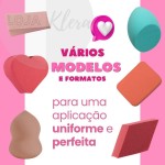Kit 11 Esponjas Facial Para Maquiagem Multifuncional + 1 Suporte - Imagem 3