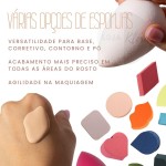 Kit 11 Esponjas Facial Para Maquiagem Multifuncional + 1 Suporte - Imagem 4