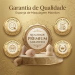 Macrilan Esponja Para Acabamento De Maquiagem Dupla Sem Latex Ep21 - Cores Sortidas - Imagem 6