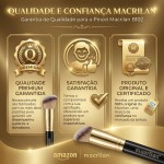 Pincel profissional para blush - Linha B - B102, Macrilan - Imagem 8