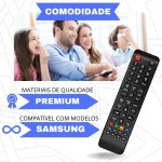 Controle Remoto Compatível com SAMSUNG TODOS OS MODELOS LCD LED 3D HDTV SmartHub Com Pilhas - Imagem 4