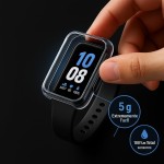 Capa Protetora com Película Compatível com Samsung Galaxy Fit 3 Transparente de Alta Resistência Capa Case Galaxy Fit 3 Protetora para Smartwatch - Imagem 5