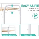 KINGRACK Carrinho com rodinhas de 4 níveis, carrinho utilitário de metal com mesa de madeira - Imagem 4