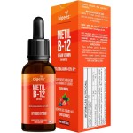 Metil B-12 vegan vitamin gotas liquida, Metilcobalamina 413% VD, sabor frutas vermelhas, 20mL, Bigens (Kit 2) - Imagem 6