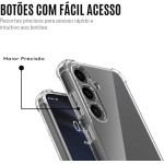 Capa para Samsung Galaxy S25 FE Capinha Slim Premium com Proteção de Câmera, Transparente, Anti Impacto, Resistente, Anti Riscos com TPU Reforçada e Design Elegante - Imagem 5