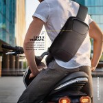 Gshield Mochila Transversal de Ombro Locker de Lona Kevlar Reforçada 6 Litros Cadeado Antifurto com Combinação Resistente a água, Preta - Imagem 3
