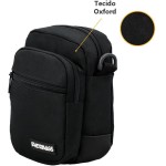 Shoulder Bag Mini Bolsa Tranversal Esportiva Porta Documento Viagem Passeio Resistente Treino - Imagem 6