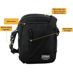 Shoulder Bag Mini Bolsa Tranversal Esportiva Porta Documento Viagem Passeio Resistente Treino - Imagem 7