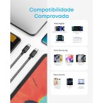 Anker Cabo USB-C para USB-C (tipo C), 60W de Carregamento Rápido para iPhone Série 17/16/15, Samsung,Xiaomi,MacBook Pro e Mais(1,8m, Pacote de 2, Preto) - Imagem 4