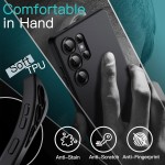JETech Capa Slim Fit para Samsung Galaxy S25 Ultra 5G, Proteção Total da Lente da Câmera, Case Protetora Fina de TPU Macio para Telefone, Capinha Acabamento Fosco (Titânio Preto) - Imagem 6