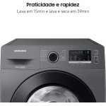 Samsung Lava e Seca WD11M com Digital Inverter WD11M4473PX Inox Look 11/7kg - 220V - Imagem 3