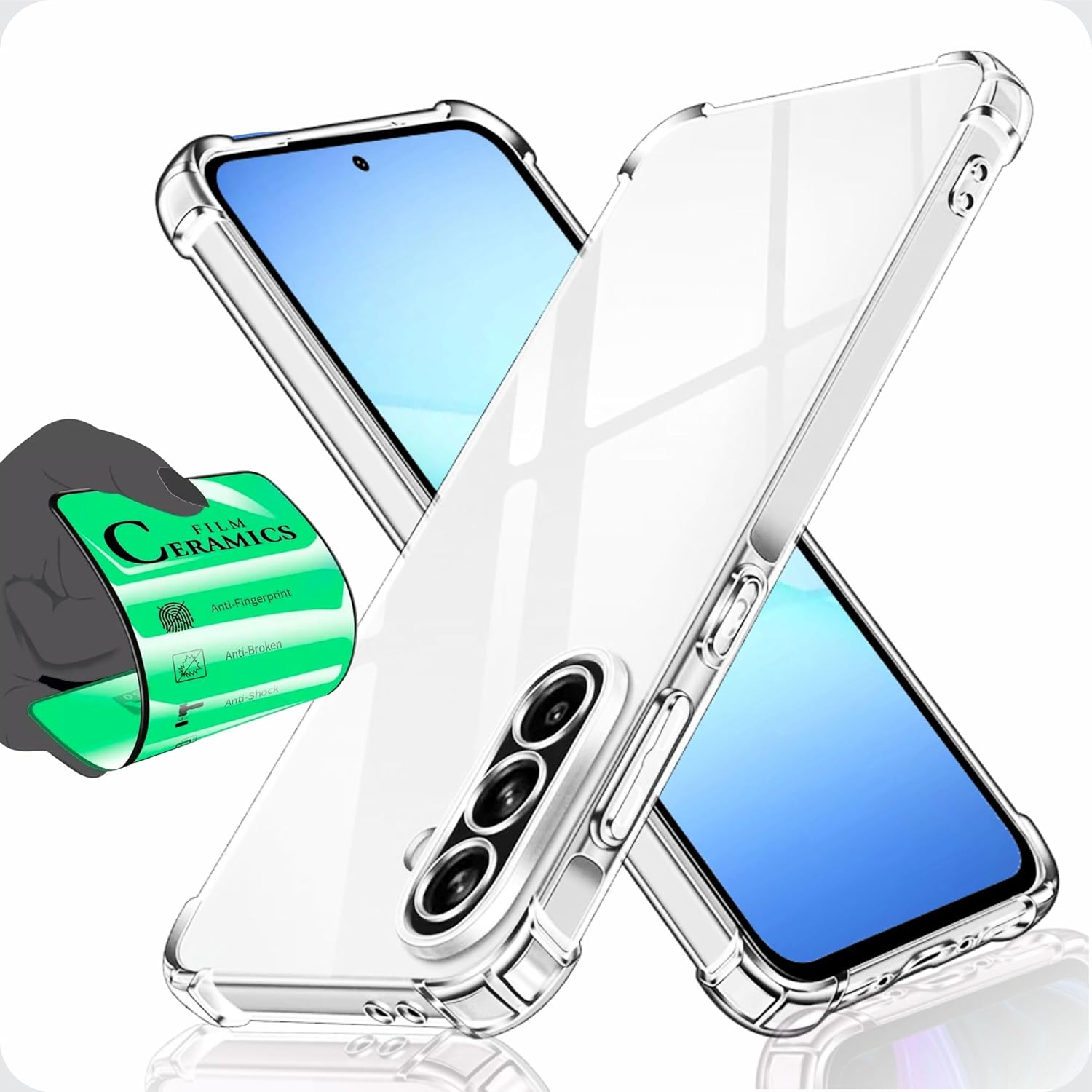 1774123266_Capa-Capinha-Anti-Shock-Transparente-Pelicula-Para-Samsung-Galaxy.jpg Capa Capinha Anti Shock Transparente + Película Para Samsung Galaxy A56 A56 5G