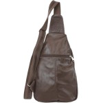 Bolsa de couro transversal masculina 100% legítimo elegante casual 013 preta e marrom dia a dia para trabalho - Imagem 3
