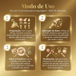 Kit com 12 pincéis para maquiagem - KP9-1A, Macrilan - Imagem 7