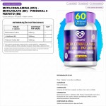 Metilcobalamina B12 1000mcg Turbinado B6+b9 60cps Sublingual - Imagem 2