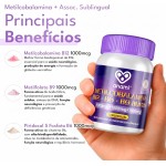 Metilcobalamina B12 1000mcg Turbinado B6+b9 60cps Sublingual - Imagem 3