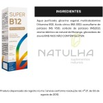 Super Vitamina B12 Metilcobalamina Sublingual 20ml - Natulha (Morango) - Imagem 3