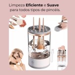 Limpador de Pincéis de Maquiagem Elétrico USB – Limpeza Rápida e Eficiente de Pincéis | Compacto, Portátil e Fácil de Usar - Imagem 3