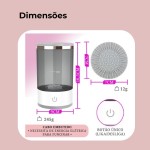 Limpador de Pincéis de Maquiagem Elétrico USB – Limpeza Rápida e Eficiente de Pincéis | Compacto, Portátil e Fácil de Usar - Imagem 4