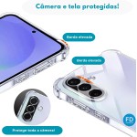 Kit Capinha Capa para Samsung Galaxy S25 FE Anti-Impacto Premium Transparente + Película de Cerâmica 9D – FD Acessórios. - Imagem 5