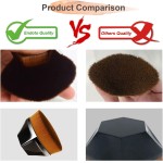 Pincel reto de maquiagem facial para base Endoto, alta densidade, hexágono, mágico, Kabuki, para misturar cosméticos líquidos, cremosos ou em pó de forma impecável, com estojo portátil - Imagem 4