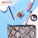 Pincel reto de maquiagem facial para base Endoto, alta densidade, hexágono, mágico, Kabuki, para misturar cosméticos líquidos, cremosos ou em pó de forma impecável, com estojo portátil - Imagem 7